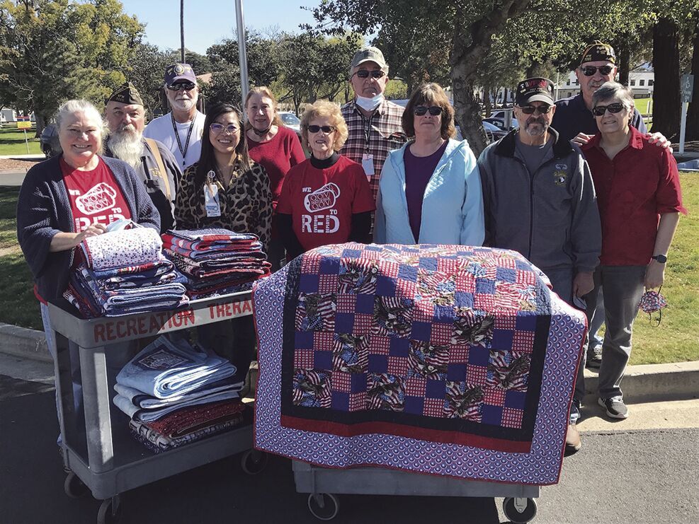 Amador Valley Quilters Donate to VA Livermore Community Living Center